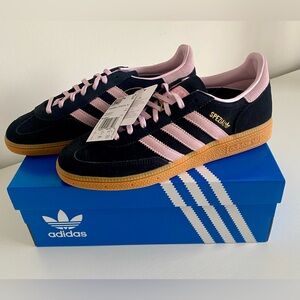 Adidas Handball Spezial Black and Pink Sneakers - Women’s Size 9 - NWT